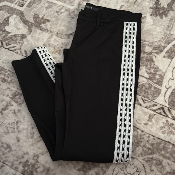 Joe's Jeans Skinny Ankle Diamond Tux Jeans Pants Black & White - Picture 2 of 4